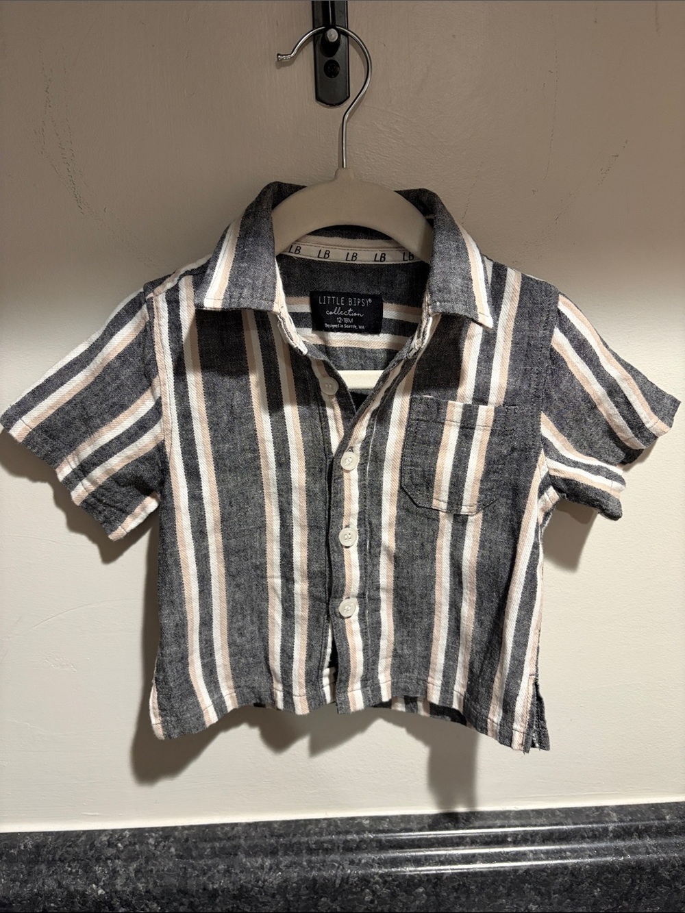 Little Bipsy Button Down Sz 12-18 months